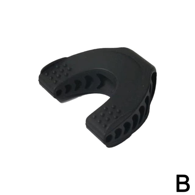 Training Ball Masseter Ball Training Ball Exerciser Jaw Trainer Masseter Ball Fitness Facial Training. A black silicone jaw exerciser designed for jawline sculpting and facial muscle strengthening. Features textured surfaces for grip and ergonomic design for ease of use. Compact and portable, measuring approximately 6.2 x 5.8 x 2 cm.