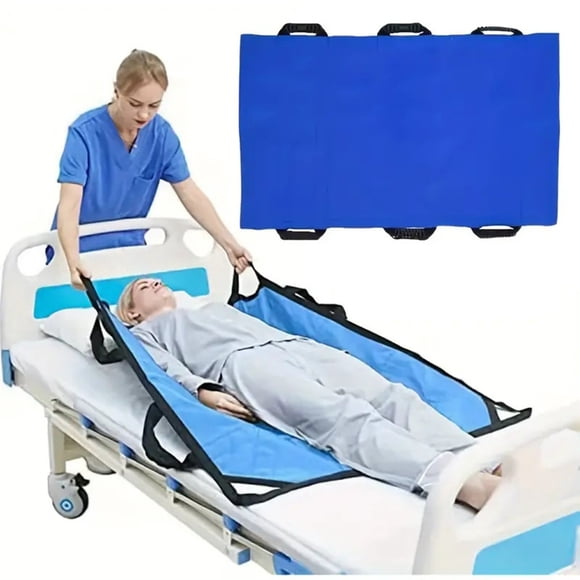 EGNMCR Home Office Furniture Portable Foldable Stretcher 110x70cm For Elderly Patient Transfer Home Emergency Fire Rescues 6 Handles Water-Resistants Compact Storage Indoor Outdoor Use soft stretcher
