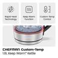 thumbnail image 4 of Chefman 1.8L Electric Kettle w/ Tea Infuser – Stainless Steel, New, 4 of 9