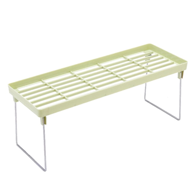PP Stainless Steel Storage Rack - 2-Tier Countertop Organizer, Durable for Kitchen/Bathroom, Space-Saving Design