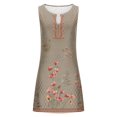 thumbnail image 4 of Cameland Robe Débardeur d'Été Décontractée Ample à Imprimé Floral pour Femme, Ajourée, Robe de Plage Sans Manches, 4 of 5