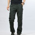 thumbnail image 2 of Penkiiy Pantalon de Randonnée Homme Liquidation Pantalon Détachable pour Homme Pantalon Multi-Poches Pantalon de Sport d'Extérieur Pantalon Cargo Pantalon Pantalon Pantalon Gris, 2 of 9