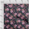 thumbnail image 2 of oneOone Tissu Popeline de Coton Rose Floral Rétro Matériel de Robe Tissu Imprimé Tissu au Mètre 42 Pouces de Large, 2 of 5