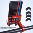 thumbnail image 4 of QualitChoice Bike Phone Holder Mount Smartphone Stand Bracket Rotating Adjustable Aluminum Alloy Universal Anti-skid Accessory Gray, 4 of 6