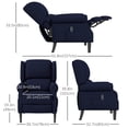 thumbnail image 3 of HOMCOM Fauteuil Inclinable de Massage Fauteuil Inclinable à Poussée avec Repose-Pieds, 3 of 10