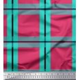 thumbnail image 1 of Soimoi Cotton Poplin Fabric Check Check Printed Craft Fabric by the Yard 42 Inch Wide, 1 of 5