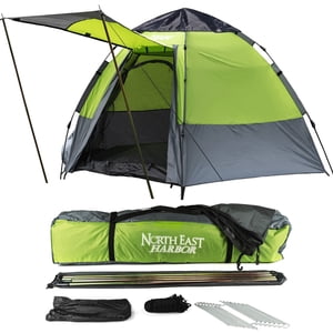 KNOX Instant Tent for Camping Easy Set Up, Easy Pop Up Beach Tent - Spacious Family Tent Pop Up Camping Tent Easy Setup - Portable Instant Tent 4 Person to 5 Person Automatic Tent with Carry Bag