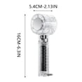 thumbnail image 3 of Dvkptbk mini Ventilateur Transparent Ventilateur de Réfrigération Affichage Bloc Réfrigérant Portable Extérieur Dortoir Charge à 100 Niveaux mini Ventilateur, 3 of 6