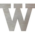 thumbnail image 1 of Wooden Block Letters, Unfinished 4'' Rockwell W, Craft, 1 of 1