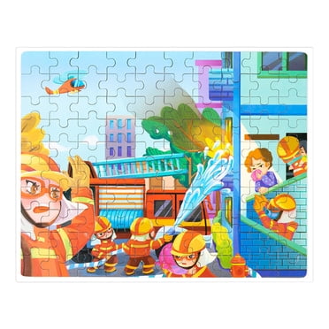 Aqestyerly 100 Pcs de Casse-Tête dans une Boîte en Conserve Jouets Éducatifs de Planche de Casse-Tête pour Bébé pour le Développement du Cerveau des Enfants, Jeu de Casse-Tête d'Apprentissage Précoce HWRETIE