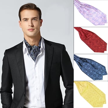 Cravate Classique Colorée en Satin Soyeux pour Homme pour Mariage et Banquet Cravate Cravate Ascot