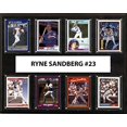 thumbnail image 1 of C&I Collectables MLB Chicago Cubs Plaque pour Hommes Ryne Sandberg 8 Cartes, Marron, 1 of 1