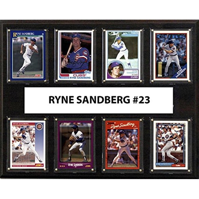 C&I Collectables MLB Chicago Cubs Plaque pour Hommes Ryne Sandberg 8 Cartes, Marron