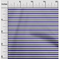 thumbnail image 2 of oneOone Cotton Jersey Medium Blue Fabric Stripes Sewing Craft Projects Fabric Prints By Yard 58 Inch Wide-IM, 2 of 4