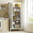 thumbnail image 2 of HOMCOM Garde-Manger de Cuisine avec Lumière DEL à Capteur Armoire de Rangement pour Garde-Manger Blanc, 2 of 8