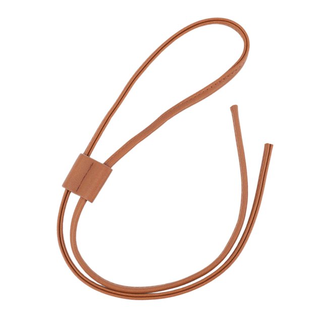 Bunblic Drawstring Strap Drawstring String Strap Replacement DIY Purse Strap PU Leather for Women Bucket Bag Shoulder Bag Crochet Bag No Bead Brown