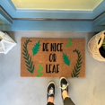 thumbnail image 4 of 16x24 Inch Summer Coir Door Mats Spring Outdoor Mats for Front Door Spring Non Slip Outdoor Rug Eco Friendly Mats for Front Door Perfect for Indoor and Outdoor Use, BE NICE OR LEAF, 4 of 4