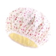 thumbnail image 1 of Printed Shower Cap Color Ding Lining Hair Care Cap PE Care Mask Makeup Cap Sleeping Cap, 1 of 1