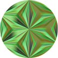 thumbnail image 1 of Ahgly Company Tapis d'Intérieur Ronds Transitionnels Verts Lavables à la Machine, 4 Pieds Rond, 1 of 7