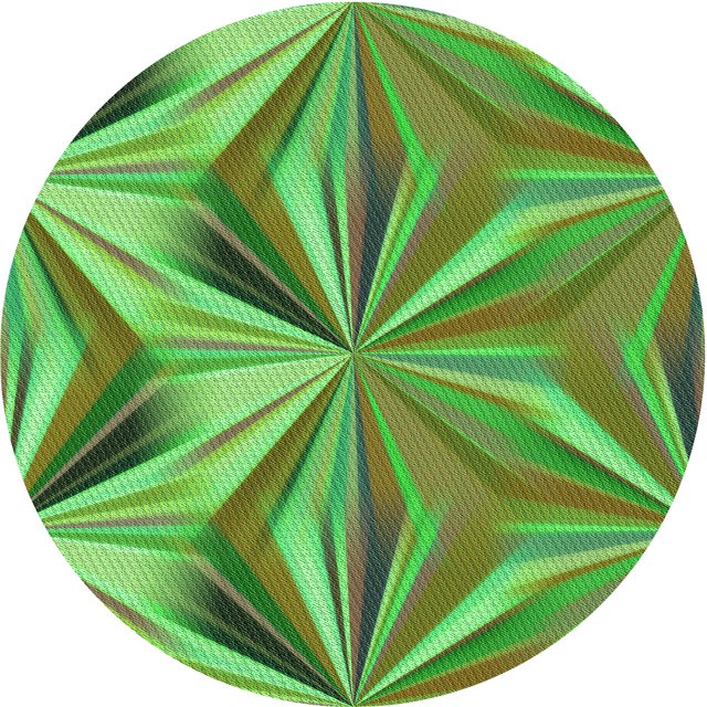 Ahgly Company Tapis d'Intérieur Ronds Transitionnels Verts Lavables à la Machine, 4 Pieds Rond
