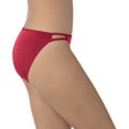 thumbnail image 2 of Vanity Fair Womens Body Shine Illumination String Bikini, 5, Gallahad Red, 2 of 4