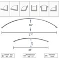 thumbnail image 3 of Adjustable Curved Shower Curtain Rod - 304 Stainless Steel Rings Included-SinKeeU, 3 of 5