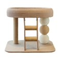 thumbnail image 2 of S SERENABLE Cat Tree Furniture Wooden Cute Kitten Tower for Interactive Exercise Resting, 2 of 9