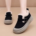 thumbnail image 2 of WLOELOEW Winter Fleece Lined Boots For Outdoor Wear Thick Sole Slip On Flock Material Us Size 7 Foot Length 9.65 Inch, 2 of 9
