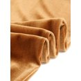 thumbnail image 5 of INSPIRE CHIC Pantalon Jogger en Velours à Taille Haute à Cœurs Contrastants pour Femme Brun TP, 5 of 5