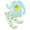thumbnail image 1 of Ensemble de Pyjama pour Petit Garçon, Chandail à Enfiler à Col Rond, Doux, d'Été, Pyjamas, Tenue de Nuit, Pyjamas pour Enfants, Filles 6T, 1 of 3