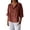 Brown, variant on cfhntfmh Cotton Linen Shirts for Women V Neck Long Sleeve Tops Casual Loose Fit Tunic Tops Summer Fall T Shirts