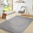 thumbnail image 2 of Tapis d'Intérieur / d'Extérieur 5X7 Gris / Blanc / Médaillon, 2 of 5