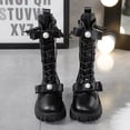 thumbnail image 3 of New Winter Style Velvet Children's Style Boots Children's High Leather Boots, 3 of 5