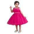 thumbnail image 2 of EGNMCR Robes de Soirée pour Femmes, Robes Formelles pour Femmes, Robes de Cocktail pour Femmes Robe Fille Robe Tout-Petit Filles Tulle Broderie Strass Nœud Robe de Fête d'Anniversaire Longues Robes Robe Fille, 2 of 9