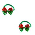 thumbnail image 2 of ziyahi Noël Série Animal Arc Réglable Taille Festival Collier Animal Décoratif Rouge Vert 2Set, 2 of 6