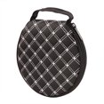 thumbnail image 1 of BUYISI Portable Round Zippered Car/Home 20 Cd Dvd Vcd Disc Holder Wallet Storage Bag White, 1 of 5