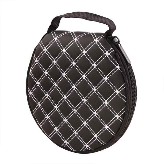 BUYISI Portable Round Zippered Car/Home 20 Cd Dvd Vcd Disc Holder Wallet Storage Bag White