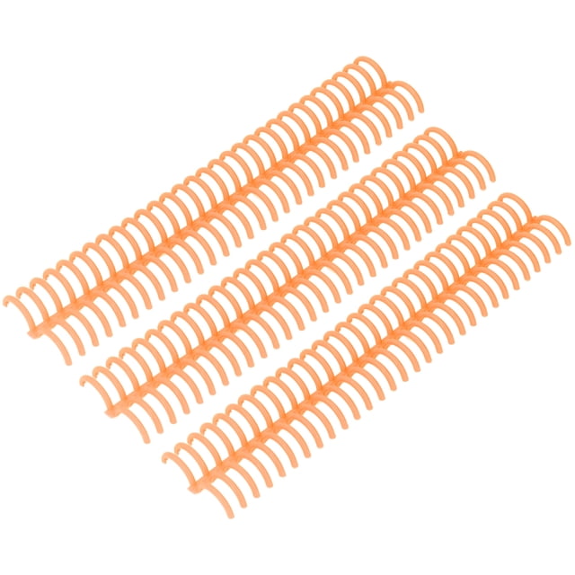 Loose Leaf Binding Spine, Wear Resistant PP Paper Binding Tool 30 Holes 22mm Inner Diameter Reusable For Office Orange