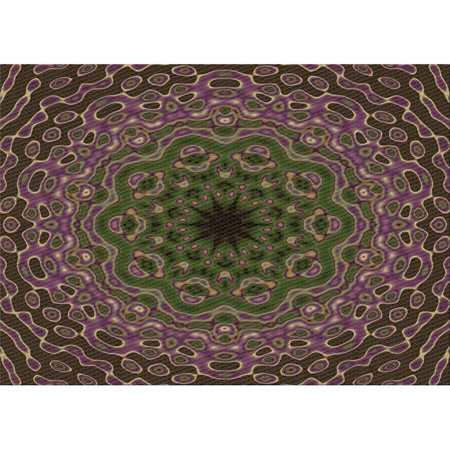 Ahgly Company Machine Washable Indoor Rectangle Transitional Purple Lily Purple Area Rugs, 6' x 9'