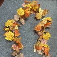 thumbnail image 1 of Fall Outdoor Decorations Simulation Maple Leaf Rattan Stair Door Garden Home Wall Decorative Accent Vine Outdoor Holiday Decorations, 1 of 9