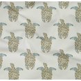 thumbnail image 4 of oneOone Organic Cotton Poplin Twill Fabric Turtle Block Print Fabric By Yard 42 Inch Wide, 4 of 4