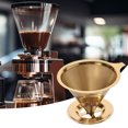 thumbnail image 1 of YAOMOBB Filtre à Café à Goutte Lente Filtre à Café en Acier Inoxydable pour-Over Dripper Cône Réutilisable Sans Papier, 1 of 6