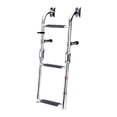 thumbnail image 4 of maskred Boat Ladder Metal Heavy Duty Under Ladder Slide Platform Boat Boarding Mount silver 3 Steps, 4 of 6