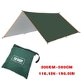 thumbnail image 3 of Bâche d'Abri pour Camping Extérieur / Auvent Imperméable contre la Pluie et la Mouche, Protection Solaire / Couverture d'Ombre Portable pour la Randonnée et le Backpacking / Drap de Sol pour Jardin, Plage, Parc, Pique-Nique, 3 of 3