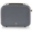 thumbnail image 2 of Swan Nordic 2 Slice Toaster - Grey, 2 of 8