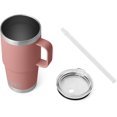 thumbnail image 4 of YETI Rambler Tasse en Paille 25 oz, Isolée sous Vide, Acier Inoxydable, Rose Grès, 4 of 8
