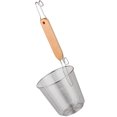 thumbnail image 3 of Pasta Basket Noodle Strainer Stainless Steel Mesh Strainer with Wood Handle, 3 of 8