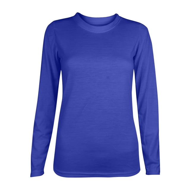 MeetoTime Womens T-Shirt Basic Long Sleeve Crew Neck Solid Color Tee Tops Blouse Casual Tunic Tops