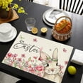 thumbnail image 1 of TIMIFIS Easter Placemats, Beautiful Happy Easter Placemats Spring Easter Place Mats Vintage Dining Table Decorations Bunny Chick Easter Holiday Table Mats for Kitchen Dining Decoration Home Decor, 1 of 6
