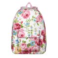 thumbnail image 1 of Rustic Farmhouse Floral School Backpack – Vintage Bloom Pattern Canvas Bookbag with Oxford Comfort and Secure Anti-theft Storage, 1 of 4